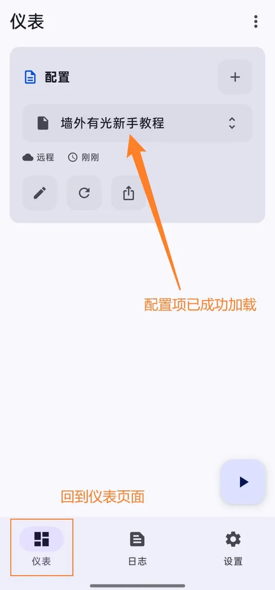 Sing-box手机端配置项成功加载